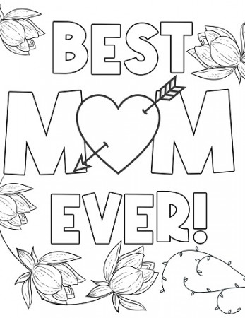 Mothers Day Coloring Page Free Printable – Cenzerely Yours