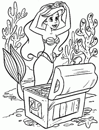 Download Ariel Putting A Crown On Disney Princess Coloring Pages ...