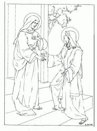 Angel And Zechariah Coloring Page - Coloring Pages For All Ages