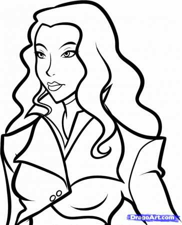 Draw Asami, Asami From Legend of Korra, Step by Step, Drawing ...