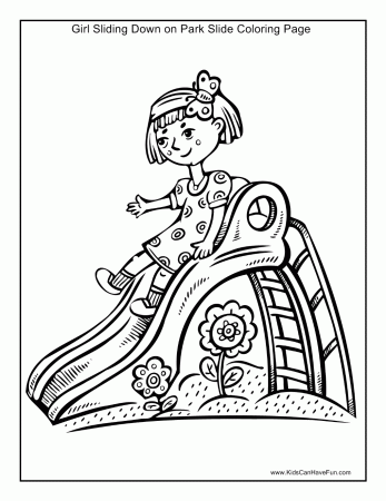 Water Slide - Coloring Pages for Kids and for Adults