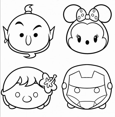 24 Tsum Tsum Coloring Page | Wsibrusselsblog.org