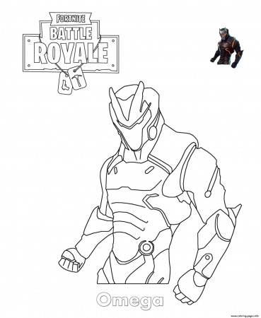 Omega Fortnite Coloring Pages Printable