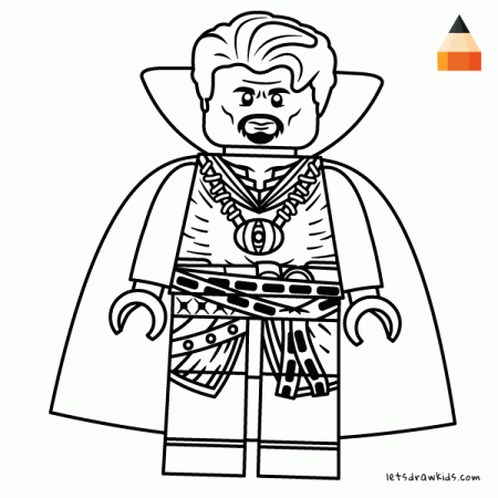 Coloring page for Kids - How to draw Lego Doctor Strange ...