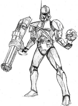 Star Wars Clone Trooper Free Coloring Pages - Coloring