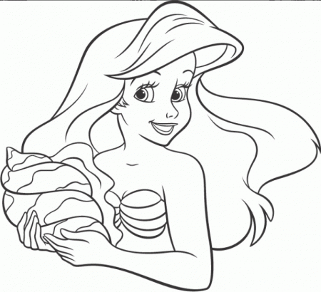 Free Online Disney Princess Ariel Dancing Coloring Page | Disney ...