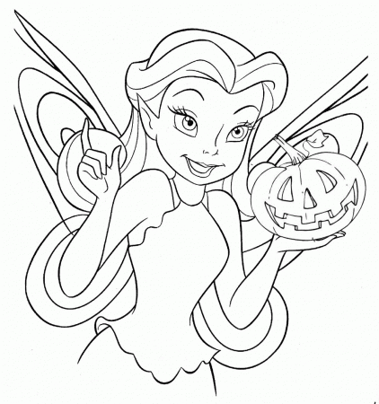 Girly Halloween Coloring Pages : Halloween Coloring Page Cute ...