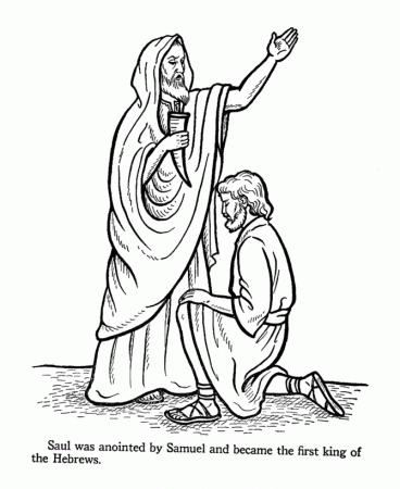 Bible Printables - Old Testament Bible Coloring Pages - Saul