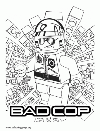 The Lego Movie - Bad Cop coloring page