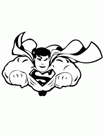 Free Printable Superman Coloring Pages | H & M Coloring Pages