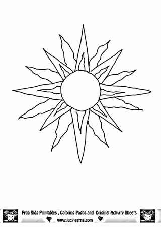 Sun Coloring Page,Lucy Learns Free Sun Coloring Pages Sun ...