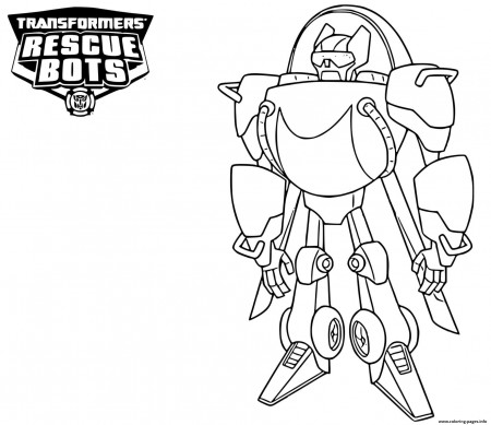 Transformers Rescue Bots Blades Coloring page Printable