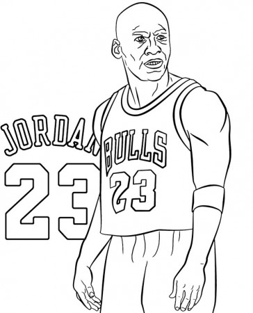 Michael Jordan coloring sheet NBA - Topcoloringpages.net