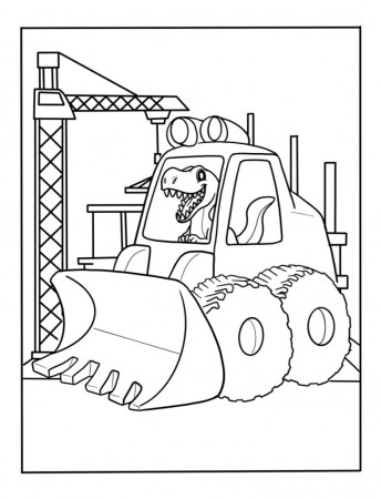Trucks Coloring Pages | Printable Dinosaur Pictures To Color