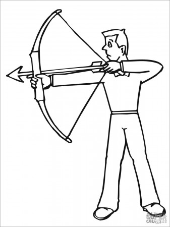 Archery Coloring Page for Kids - ColoringBay