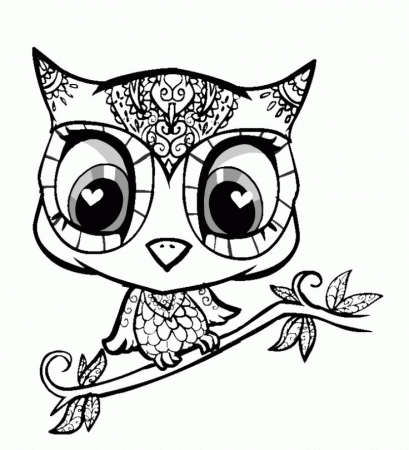 Top Owls Coloring Pages Cute Animal Coloring Pages Owl Painted ...