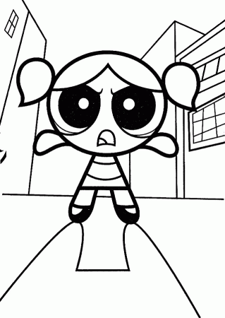 Powerpuff Girls Bubbles - Coloring Pages for Kids and for Adults