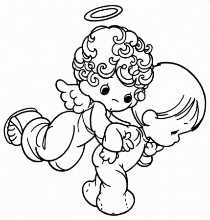 Related Precious Moments Angel Coloring Pages item-21678, Precious ...