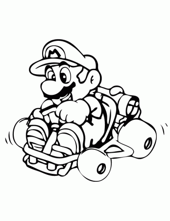 Coloring Page Mario - Coloring Pages for Kids and for Adults
