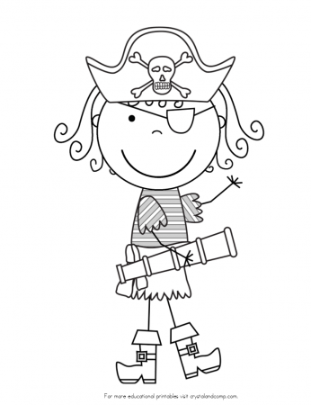 4 Best Images of Free Pirate Printable Coloring Sheets - Pirate ...