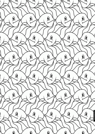 Tessellation Patterns Coloring Pages Tessellation Coloring Pages ...