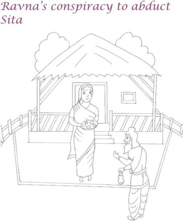 Sita Haran Coloring page for kids