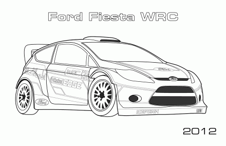 Rally Cars - Car Coloring Pages