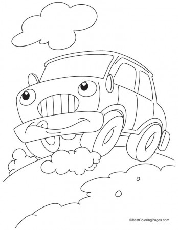 Funny car coloring pages | Download Free Funny car coloring pages ...