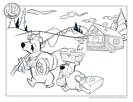jpkid-coloring-page-campers - Yogi Bear's Jellystone Park™: Hill ...