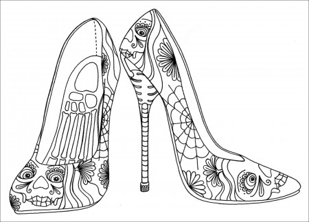 15 Beautiful Photos Of Coloring Book Shoes | Crafted Here