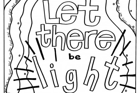 Creation Coloring Pages “Let There Be Light” – Welcome To Grace ...