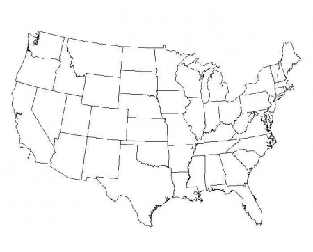 17 Blank Maps of the United States and Other Countries | United states map,  Map, State map