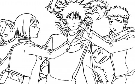 Anime Jujutsu Kaisen Coloring Page - Free Printable Coloring Pages for Kids
