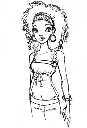 african american ethnic coloring pages - Clip Art Library