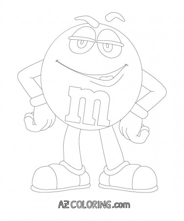 M&M Coloring Page