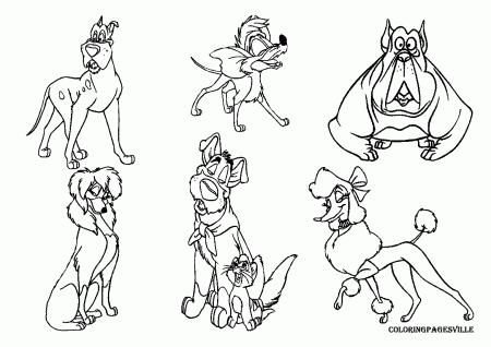 Oliver & Company Coloring Pages