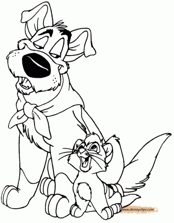 Disney Oliver and Company Printable Coloring Pages | Disney ...