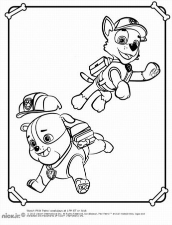 Paw Patrol Coloring Pages – Birthday Printable