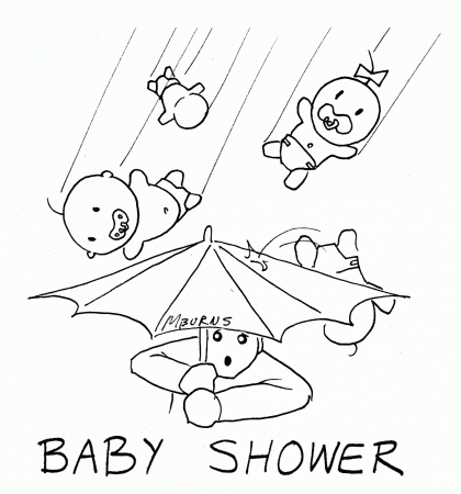 Shower Coloring Page - Coloring Pages for Kids and for Adults