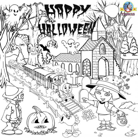 Free Printable Halloween Ideas Kids Activities Thomas Coloring ...