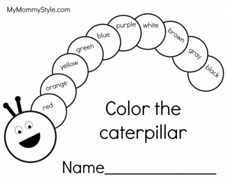 Caterpillar Coloring Page Worksheets | 99Worksheets