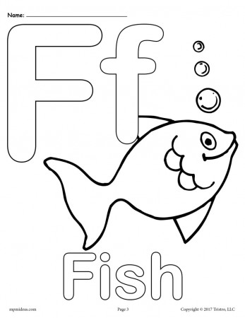 Letter F Alphabet Coloring Pages - 3 Printable Versions! – SupplyMe