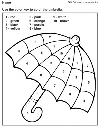 math worksheet : Excelent Colour By Numbers Worksheets Umbrella Color Number  Math Worksheet Free Printable Coloring Pages Best Excelent Colour By Numbers  Worksheets ~ roleplayersensemble
