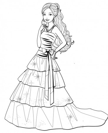 Fashion Dress Coloring Pages For Your Little Girls Barbie Doll Set And The  Secret Door Puma Car Dream Camper Fashionistas Dreamtopia — oguchionyewu