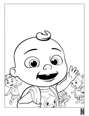 Cocomelon Coloring Page in 2020 | Coloring pages, Character, Fictional  characters