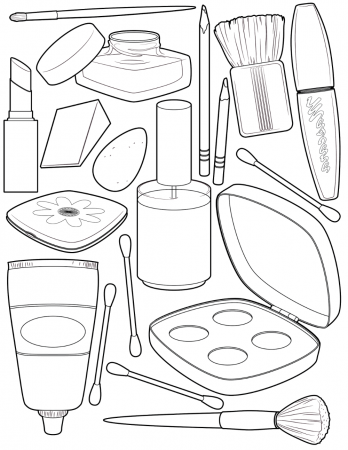 Makeup Coloring Pages for Girls in 2020 | Cute coloring pages, Coloring  pages, Coloring pages for girls