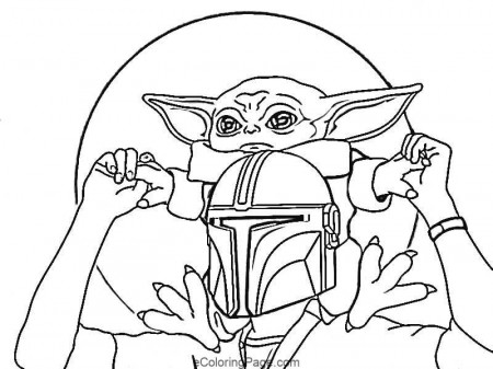 baby yoda coloring page printable in 2020 | Star wars coloring sheet, Coloring  pages, Cartoon girl drawing