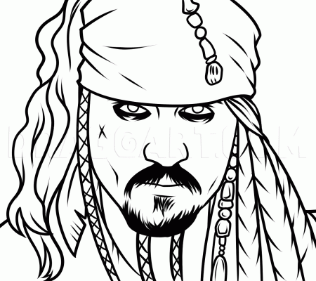 How To Draw Jack Sparrow Easy, Step by Step, Drawing Guide, by Dawn |  dragoart.com