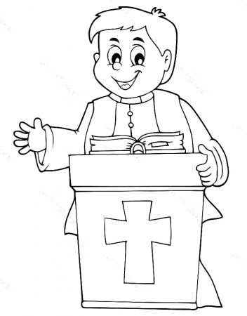 Priest Printable Coloring Page - Free Printable Coloring Pages for Kids