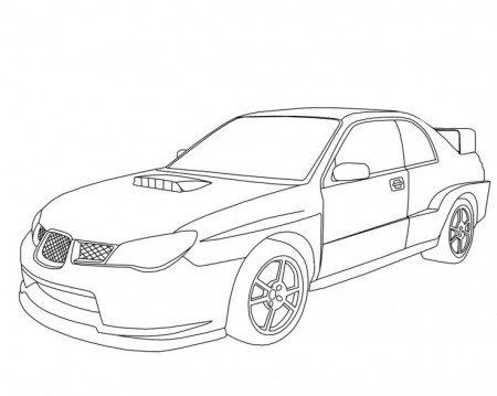 Subaru Wrx Sti Coloring Pages Sketch Coloring Page | Cars coloring pages,  Subaru wrx sti, Subaru